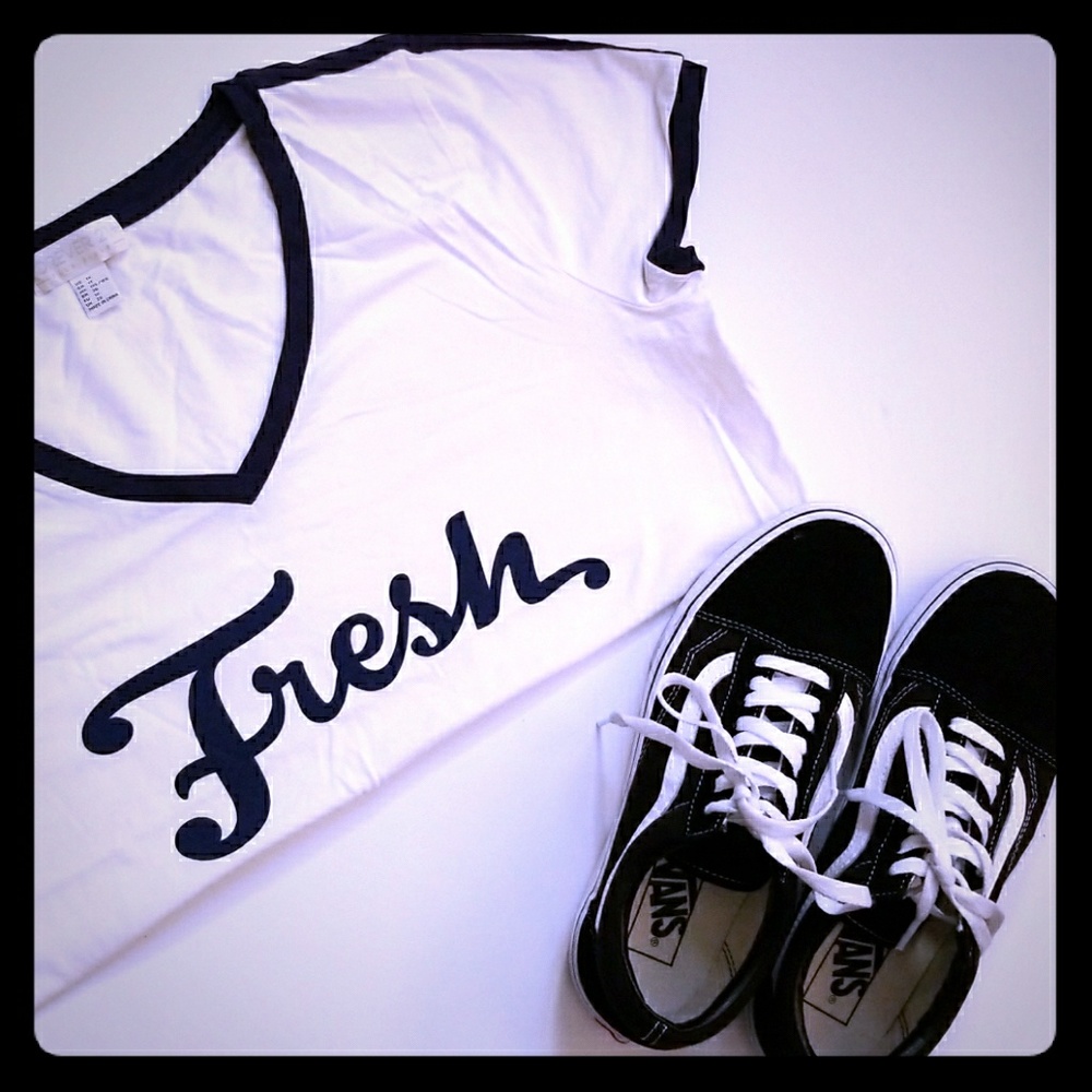 "Fresh" V-Neck Tee - Picture 2 of 3